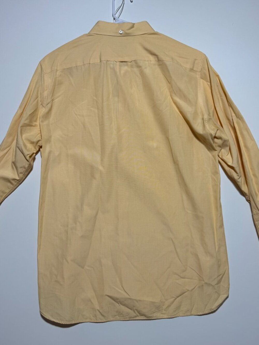 J Crew Yellow Butter LS Button Down Casual Work Dress Shirt Mens Size M - Picture 2 of 5